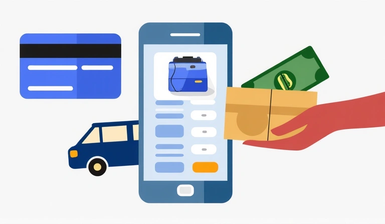 Iba't ibang paraan ng pagbabayad kasama ang credit card, e-wallet, at cash on delivery